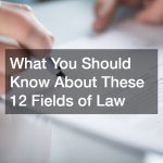 What You Should Know About These 12 Fields of Law